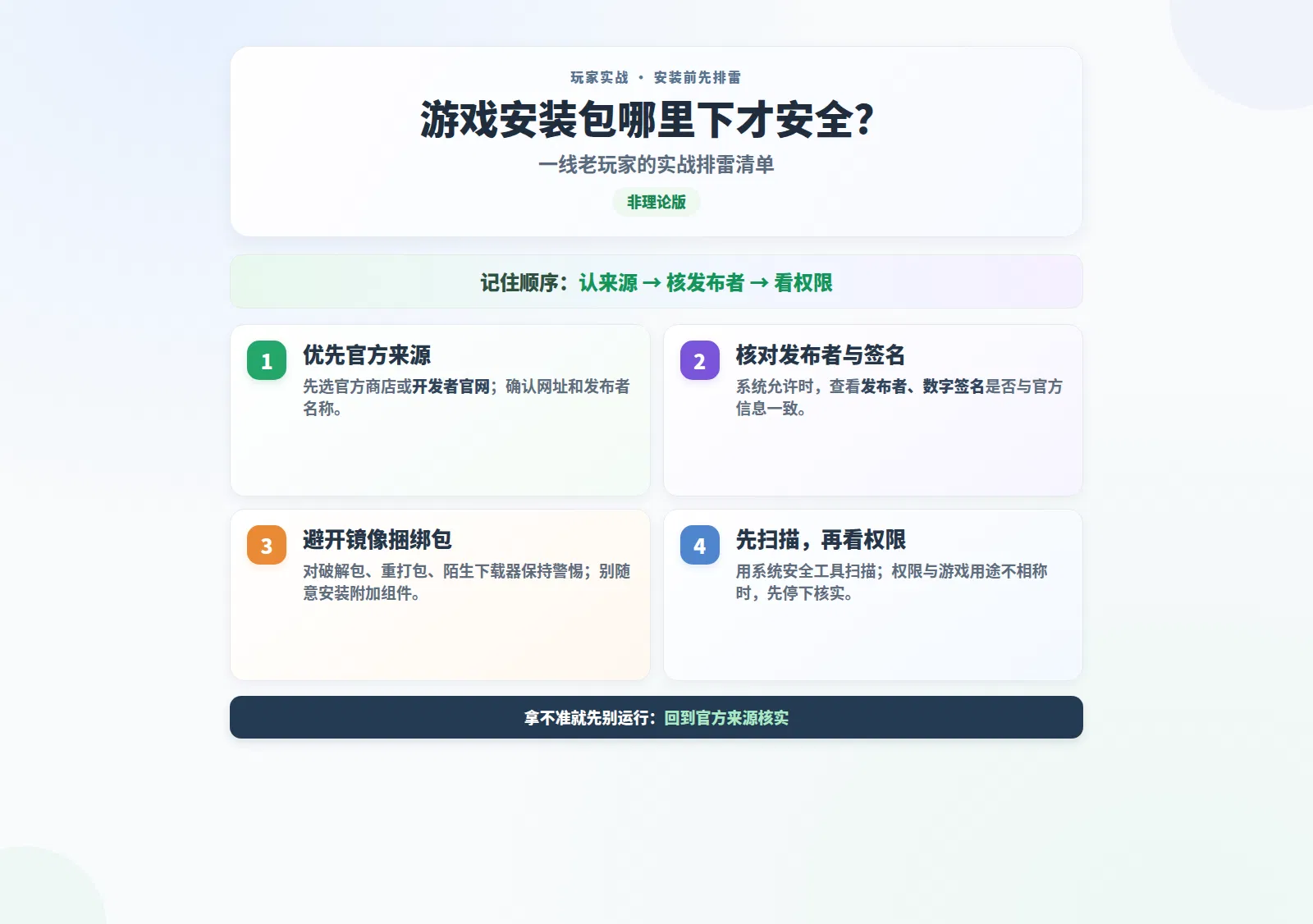 游戏安装包哪里下才安全？一线老玩家的实战排雷清单（非理论版）